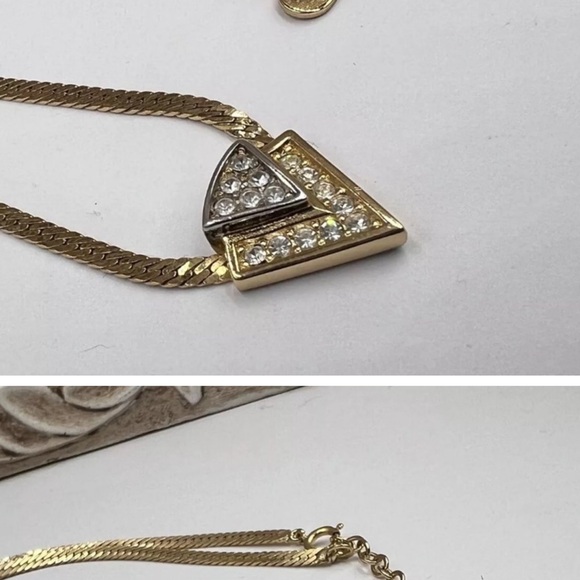 Christian Dior two tone Vintage Adjustable Necklace - Picture 9 of 12